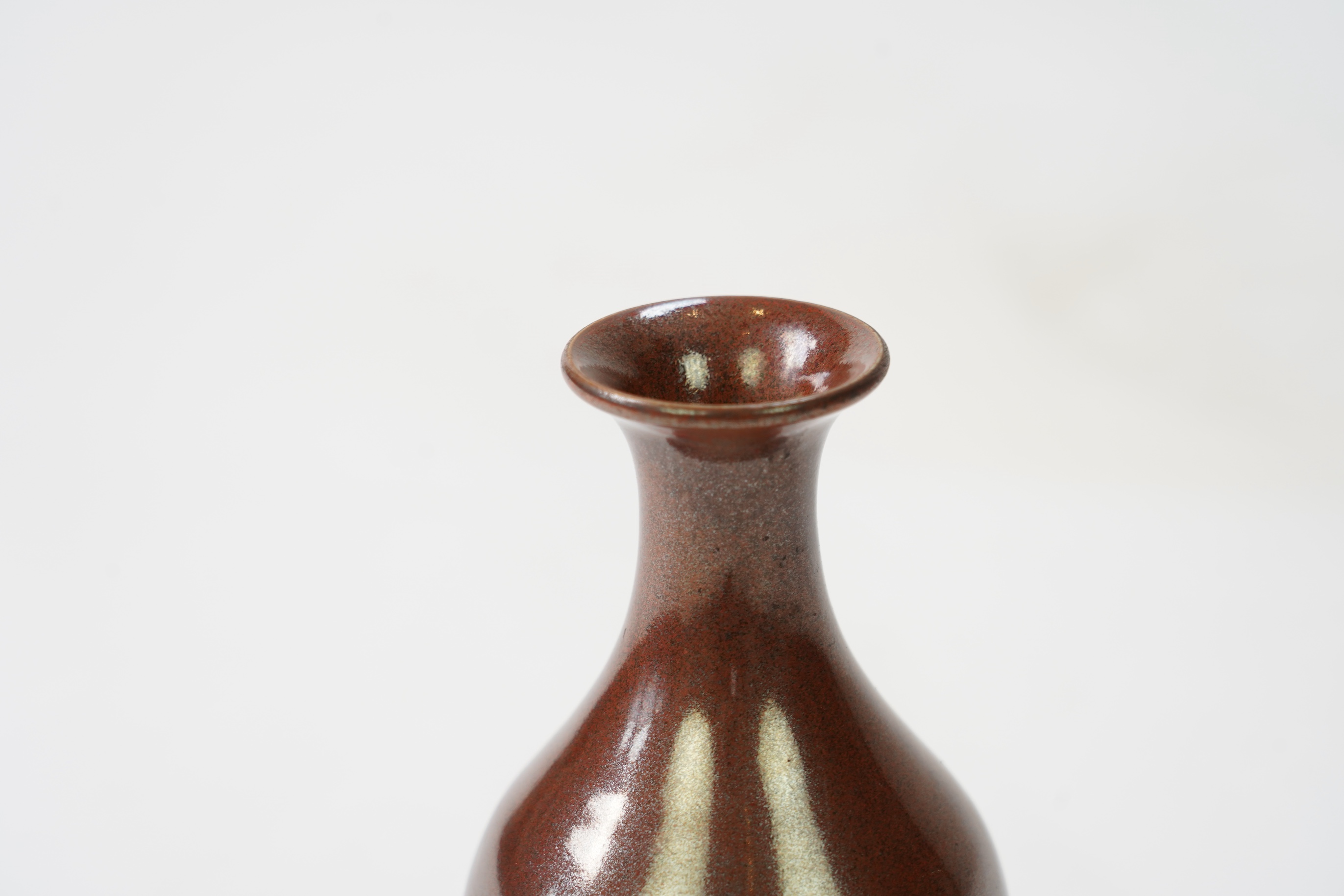 A Chinese metallic brown glazed vase, probably Qing dynasty
